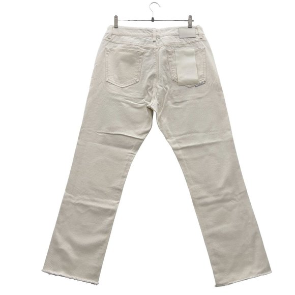 New - Lab 101 - Ivory John Crop Ozone Slim Straight Denim Jean - Size 32 (34x29) - Picture 2 of 9